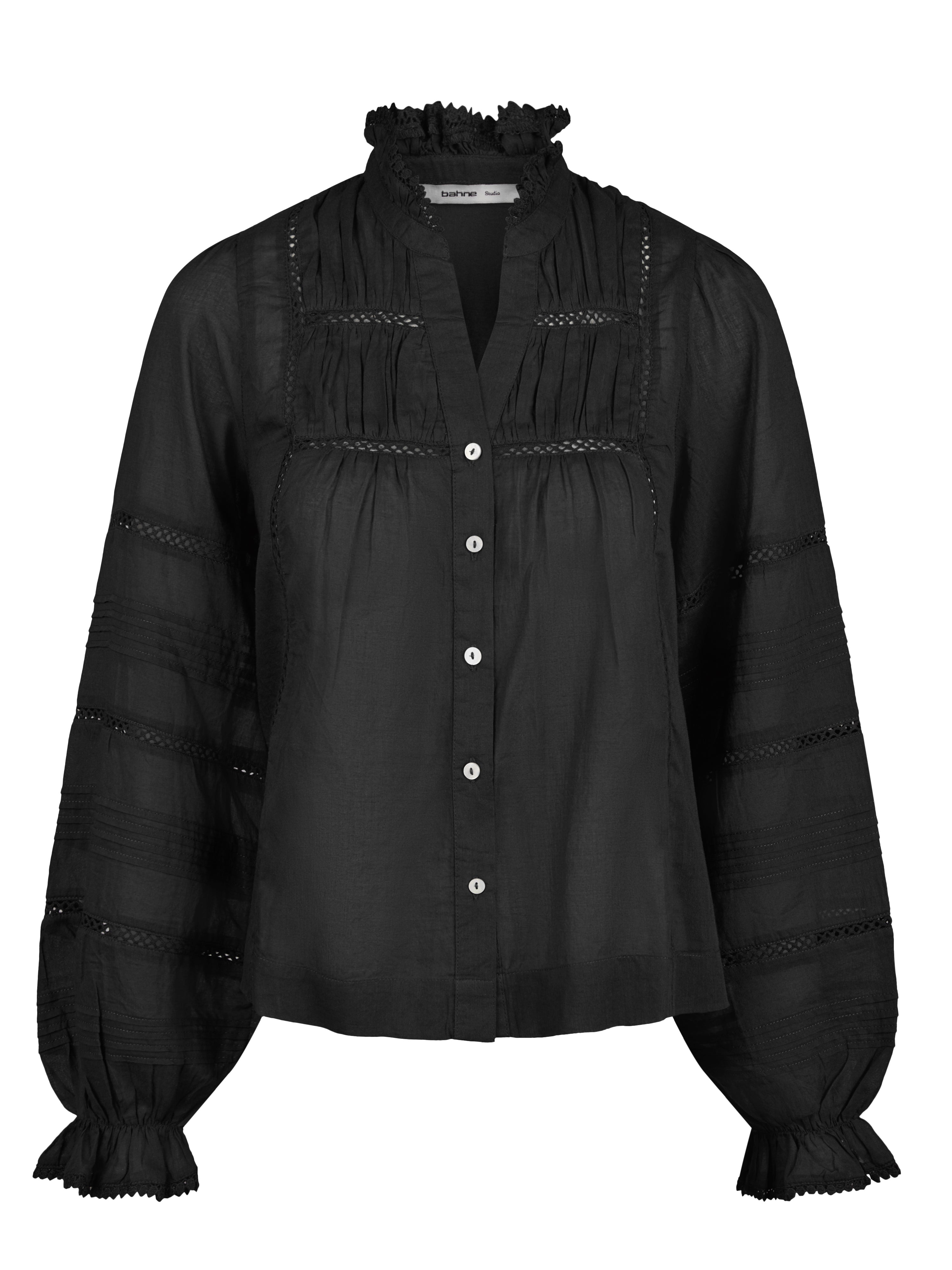 Mista Voile bluse - sort